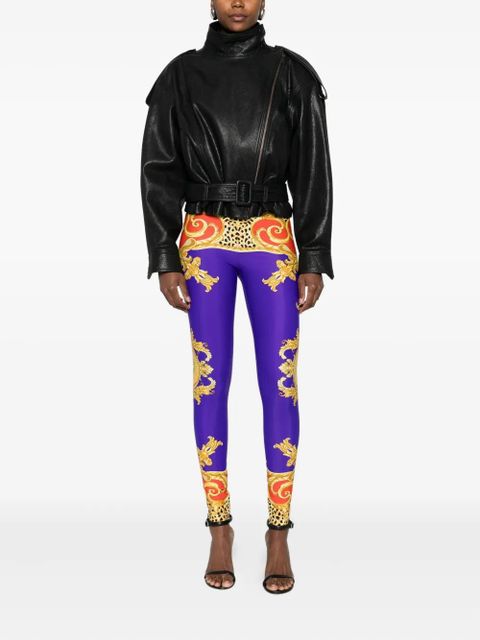 Versace printed leggings - Yellow - zdjęcie produktu nr 2