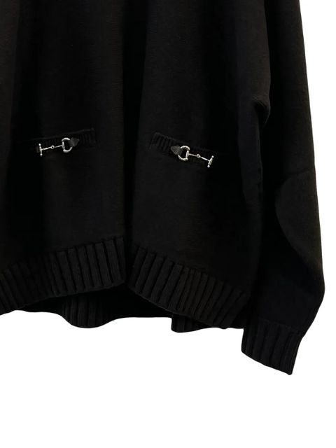 Gucci horsebit pocket turtleneck top - Black - zdjęcie produktu nr 2