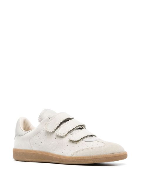 ISABEL MARANT Beth low-top leather sneakers - Neutrals