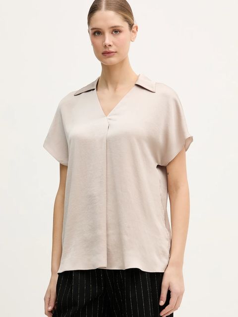 Joseph Ribkoff bluzka damska kolor beżowy gładka 261191 - zdjęcie produktu nr 1