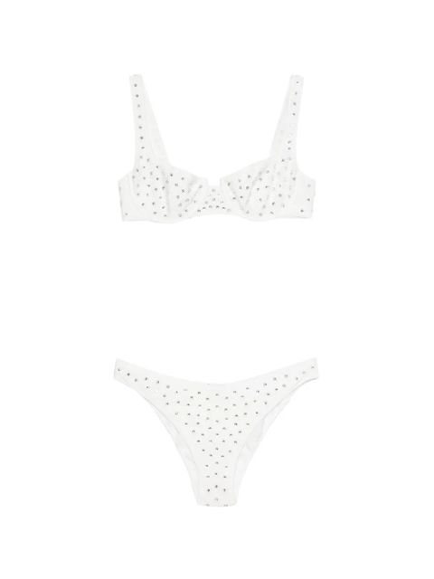 Oséree gem-embellished underwired bikini - White - zdjęcie produktu nr 1