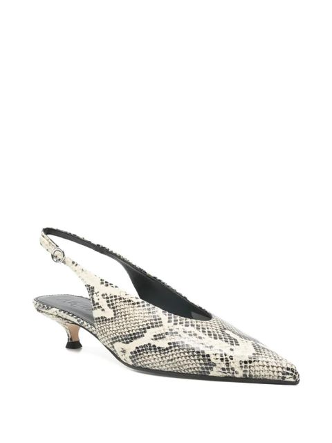 Aeyde Camila snake-print slingback pumps - Neutrals - zdjęcie produktu nr 2