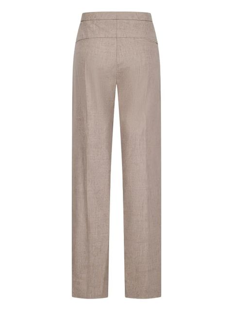 KHAITE Miles concealed-fastening trousers - Neutrals