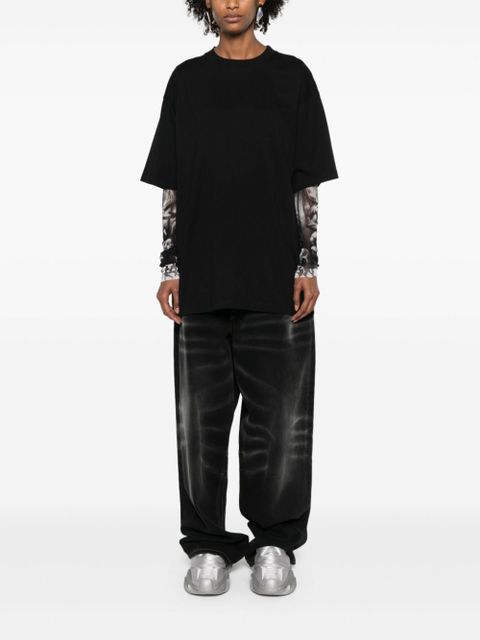 Balenciaga logo-embellished cotton T-shirt - Black - zdjęcie produktu nr 2