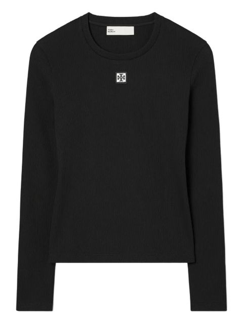 Tory Burch logo cotton T-shirt - Black - zdjęcie produktu nr 1