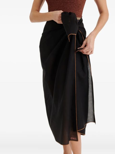 ERES Cabine wrap sarong - Black