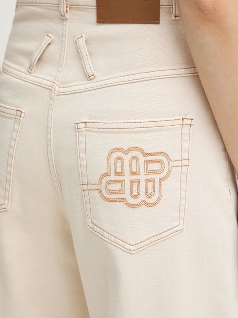 MUNTHE jeansy ROSH damskie kolor beżowy 254140525403