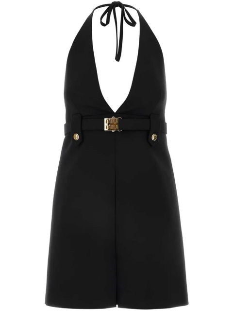 Miu Miu belted minidress - Black - zdjęcie produktu nr 1