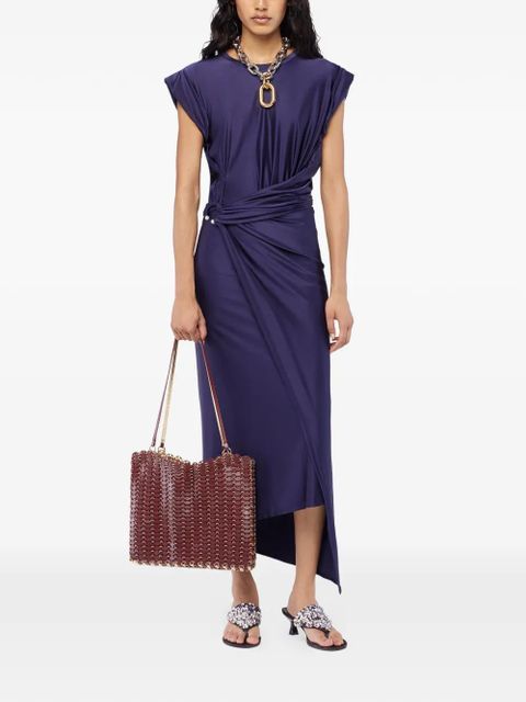 Rabanne piercing-detail midi dress - Blue - zdjęcie produktu nr 2