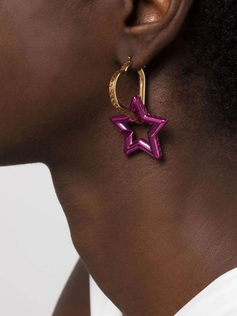 Versace Greca star-shaped drop earrings - Pink