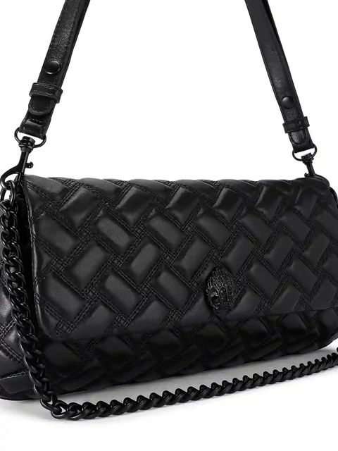 Kurt Geiger London torebka skórzana kolor czarny 4028500109 - zdjęcie produktu nr 2