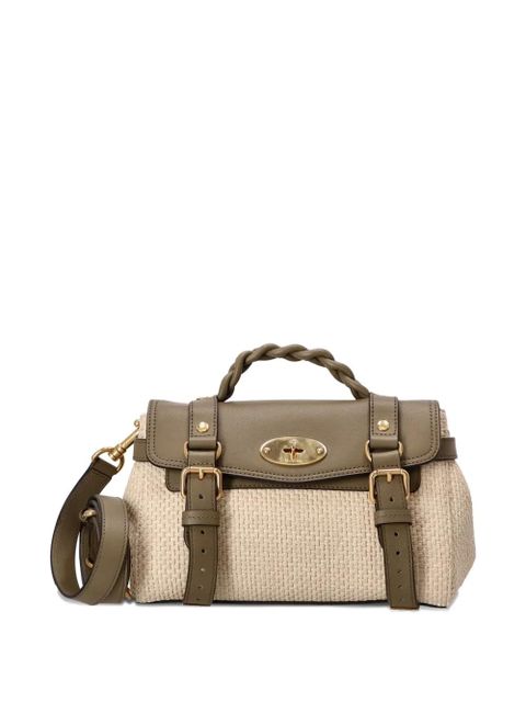 Mulberry mini Alexa woven texture top-handle bag - Neutrals