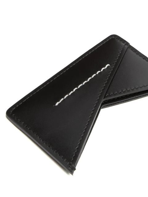 MM6 Maison Margiela Japanese 6 leather card holder - Black