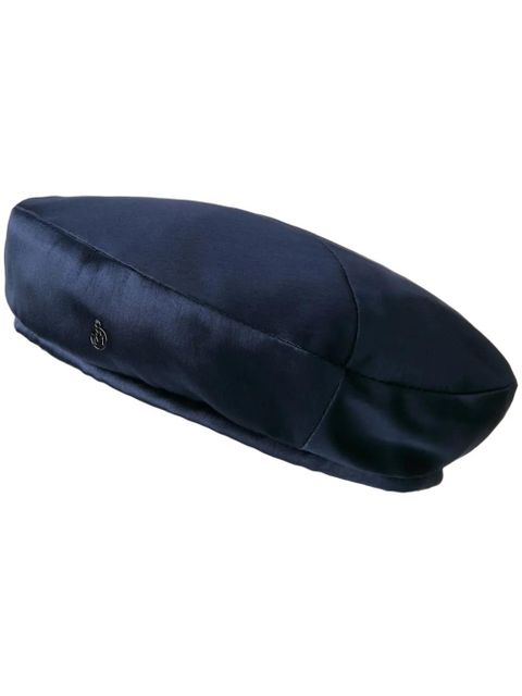 Maison Michel New Billy silk beret - Blue - zdjęcie produktu nr 1