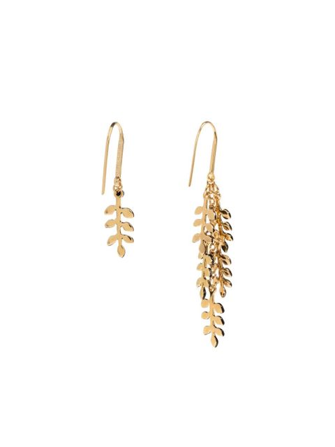 ISABEL MARANT leaf drop earrings - Gold