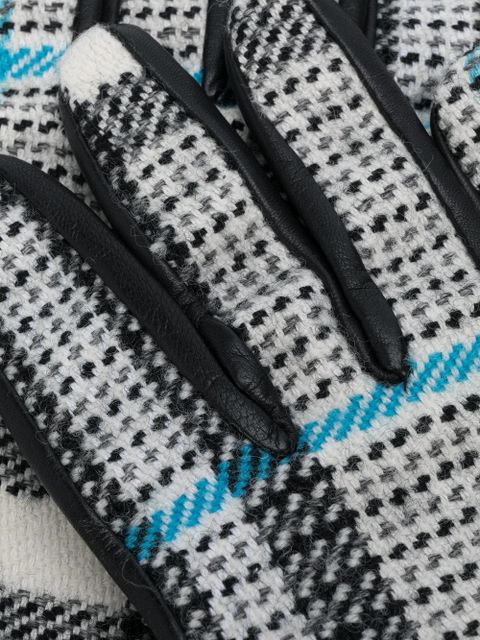 Burberry plaid check gloves - Black - zdjęcie produktu nr 2