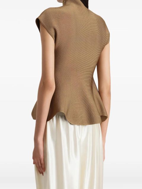 KHAITE Andra top - Brown