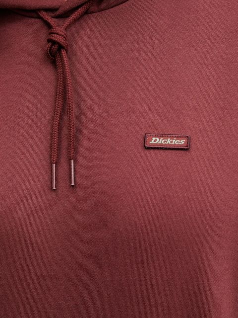 Dickies bluza CLANCY damska kolor bordowy z kapturem gładka DK0A4Z2W