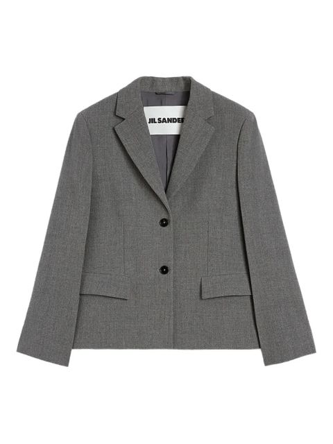 Jil Sander mélange-effect blazer - Grey - zdjęcie produktu nr 1