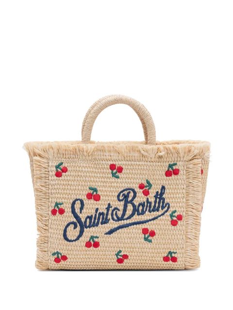 MC2 Saint Barth cherry embroidered tote bag - Neutrals - zdjęcie produktu nr 1