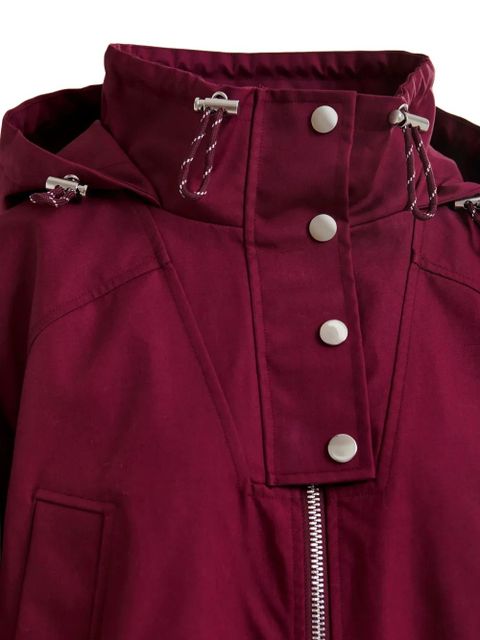 Essentiel Antwerp balloon-sleeve drawstring raincoat - Red - zdjęcie produktu nr 2
