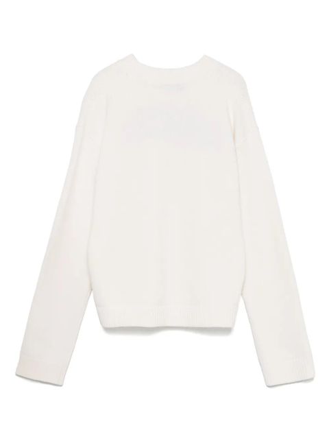 Gucci intarsia-logo wool sweater - White
