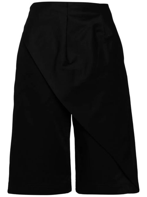 LOEWE pleated cotton shorts - Black - zdjęcie produktu nr 1