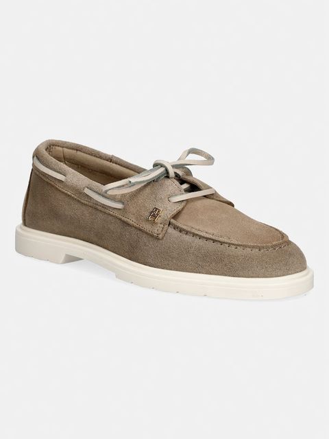 Tommy Hilfiger mokasyny damskie zamszowe LIGHT SUEDE BOAT SHOE - zdjęcie produktu nr 2
