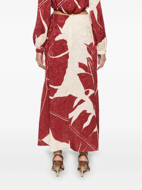 Johanna Ortiz Thoughtful Tecniques midi skirt - Neutrals