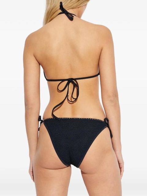 Hunza G Gina Swarovski® crinkle bikini - Black