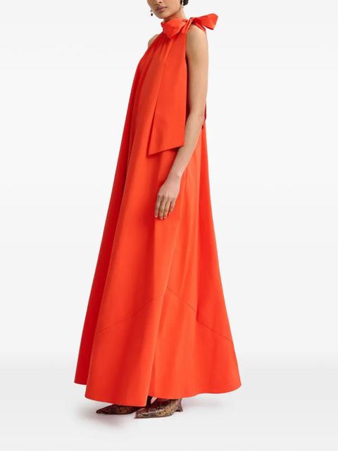 Essentiel Antwerp knot-detail A-line maxi dress - Orange - zdjęcie produktu nr 2