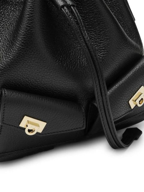 Ferragamo top handle bucket bag - Black