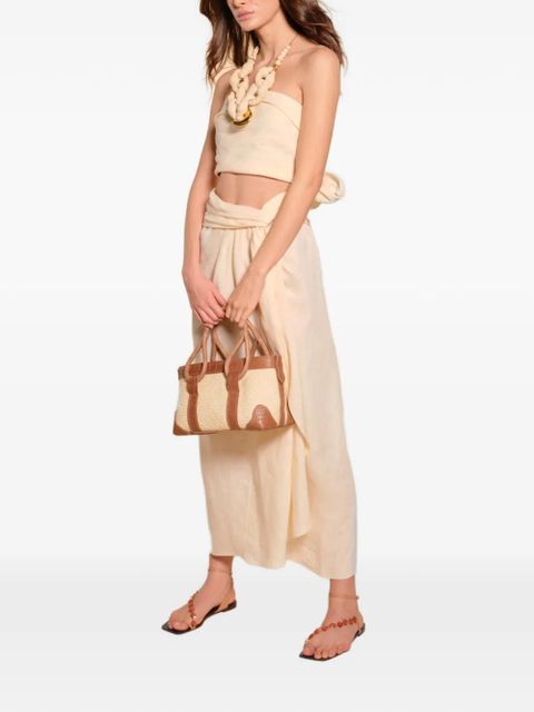 Johanna Ortiz Captivation draped midi skirt - Neutrals - zdjęcie produktu nr 2