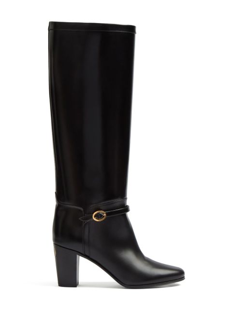Valentino Garavani 75mm Pattie leather boots - Black