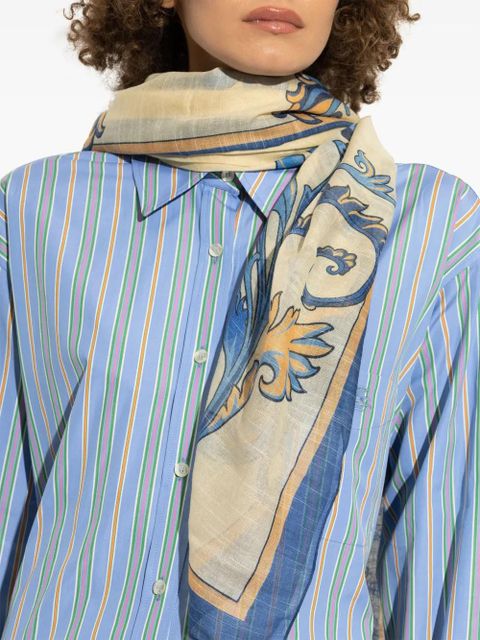 ETRO paisley-print scarf - Blue