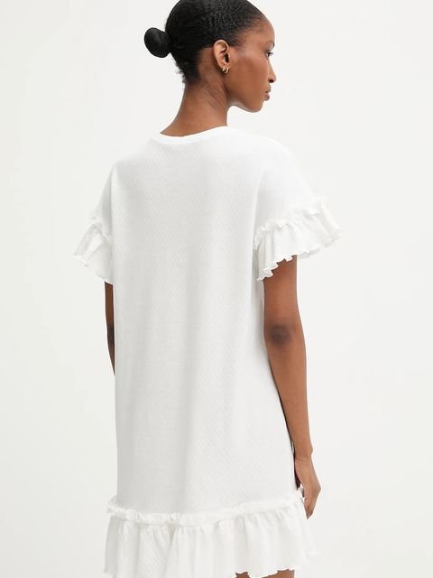 Answear.LAB koszula nocna bawełniana damska kolor beżowy bawełniana