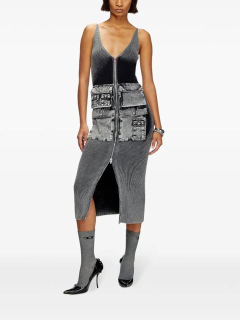 Diesel M-Melti midi dress - Grey