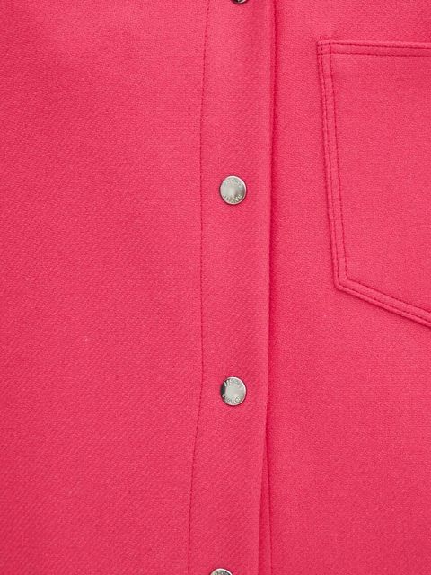 Moschino Jeans kurtka koszulowa wełniana