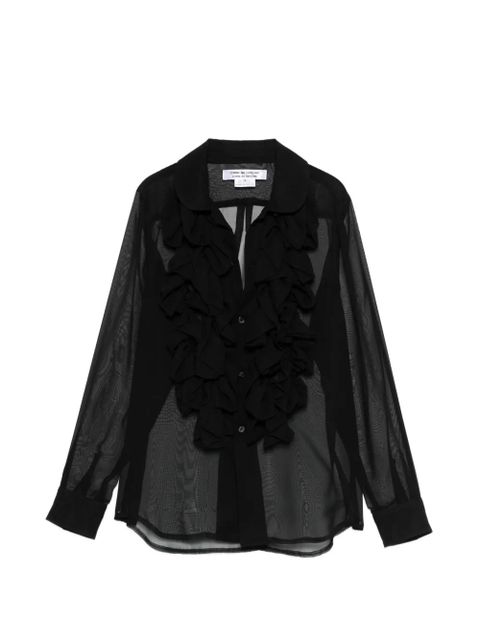 Comme Des Garçons ruffled shirt - Black - zdjęcie produktu nr 1