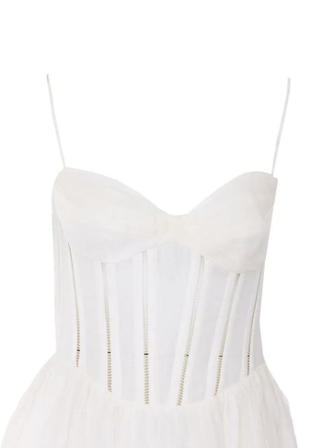 ZIMMERMANN corset midi dress - White