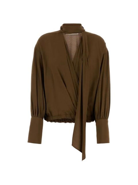 Blumarine tie-neck blouse - Brown - zdjęcie produktu nr 1