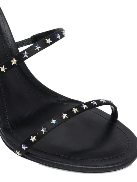 René Caovilla Cleo star-details sandals - Black