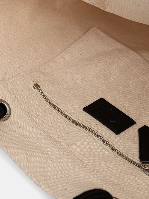 Karl Lagerfeld torebka bawełniana K/HOTEL kolor beżowy B1W46065