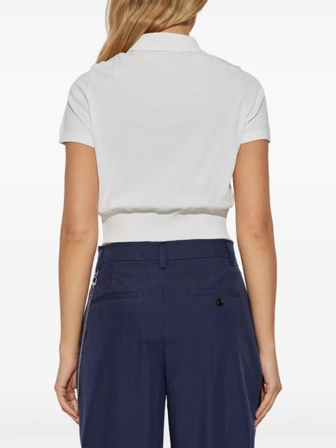 Alexander Wang button-front short-sleeve knit top - White