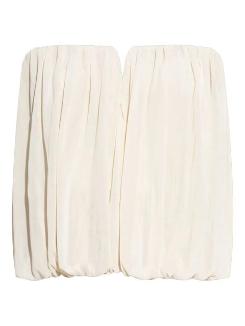 ISABEL MARANT Amalia gathered strapless blouse - Neutrals - zdjęcie produktu nr 1