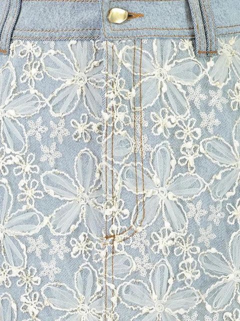 Aje floral-pattern mini skirt - Blue - zdjęcie produktu nr 2