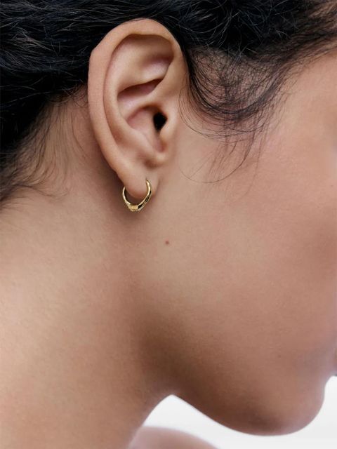 Monica Vinader Siren hoop earrings - Gold - zdjęcie produktu nr 2
