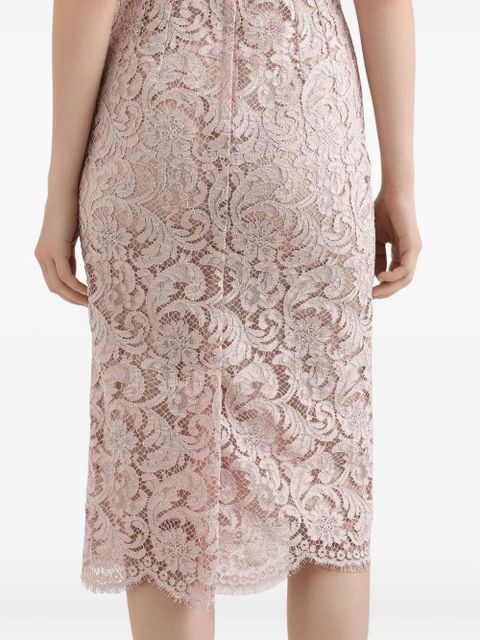 Dolce & Gabbana cordonetto lace midi dress - Pink - zdjęcie produktu nr 2