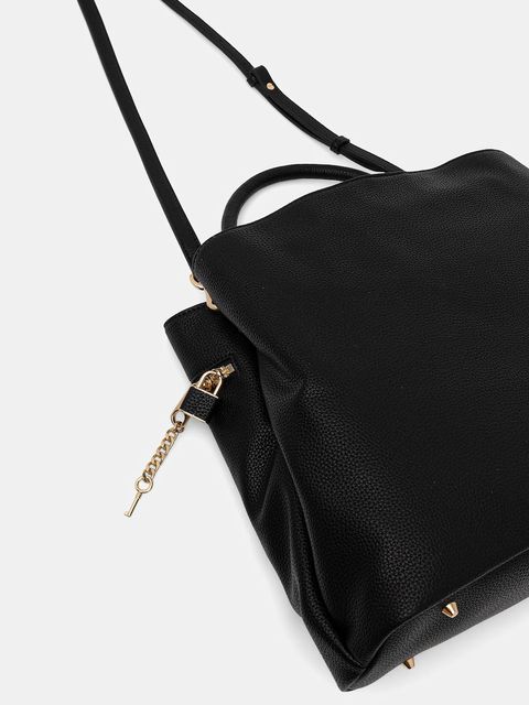 Twinset torebka skórzana kolor czarny 252TD8260