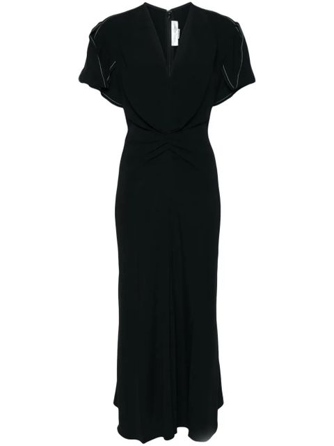 Victoria Beckham gathered-detail dress - Black - zdjęcie produktu nr 1